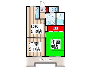 エスポワ－ル南浦和の物件間取画像